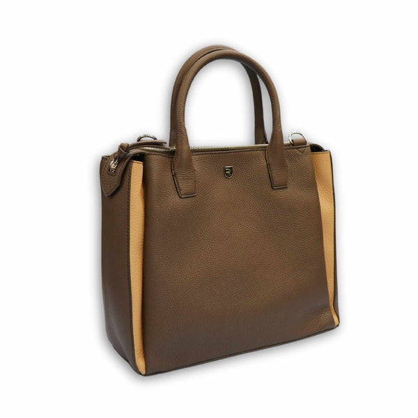 Brown Boxysachel Bag