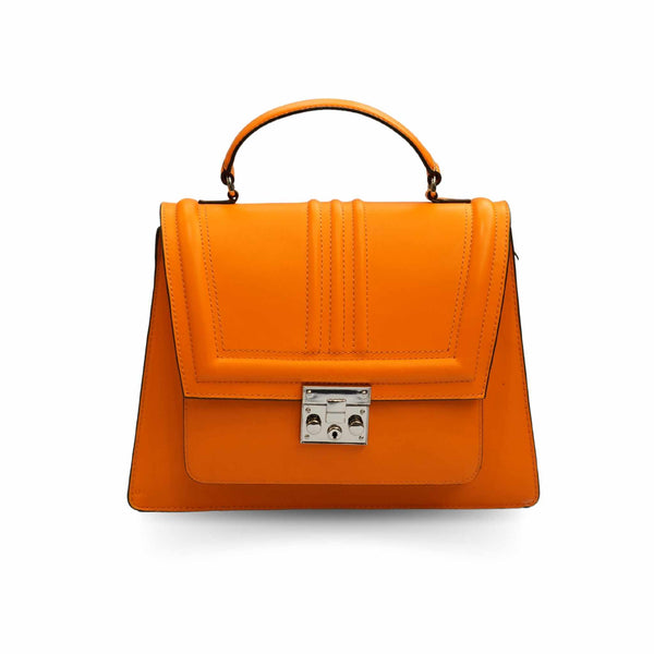 Orange Flap Satchel - Stylish Women's Bag at Revup Studio