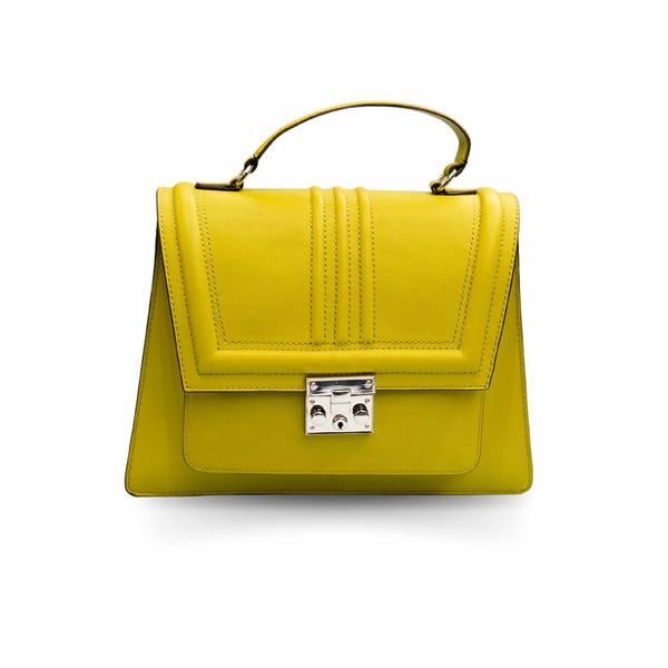 Lime Green Flap Satchel - Stylish Women's Bag at Revup Studio