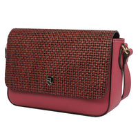 Women woven sling bag