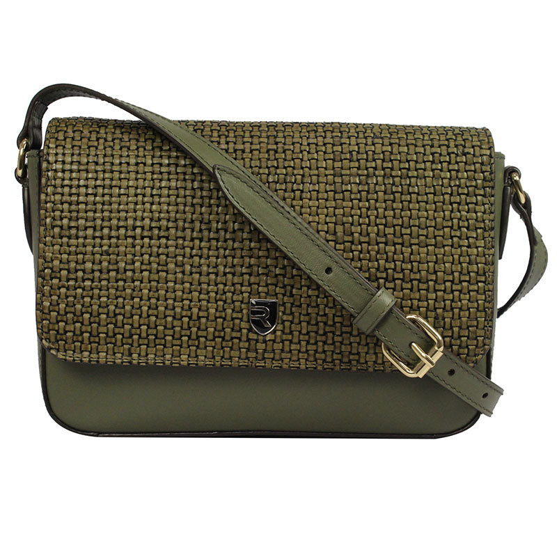 Women woven sling bag