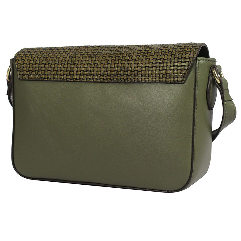 Women woven sling bag