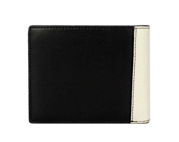 Leather dual color coin wallet