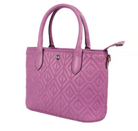 Diamond quilt  ladies tote bag