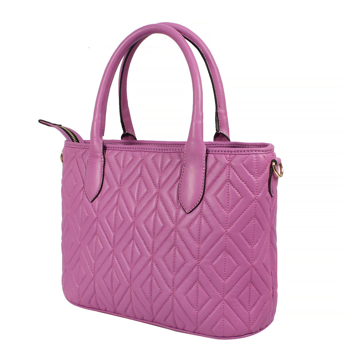 Diamond quilt  ladies tote bag