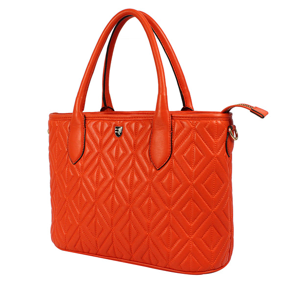 Diamond quilt  ladies tote bag