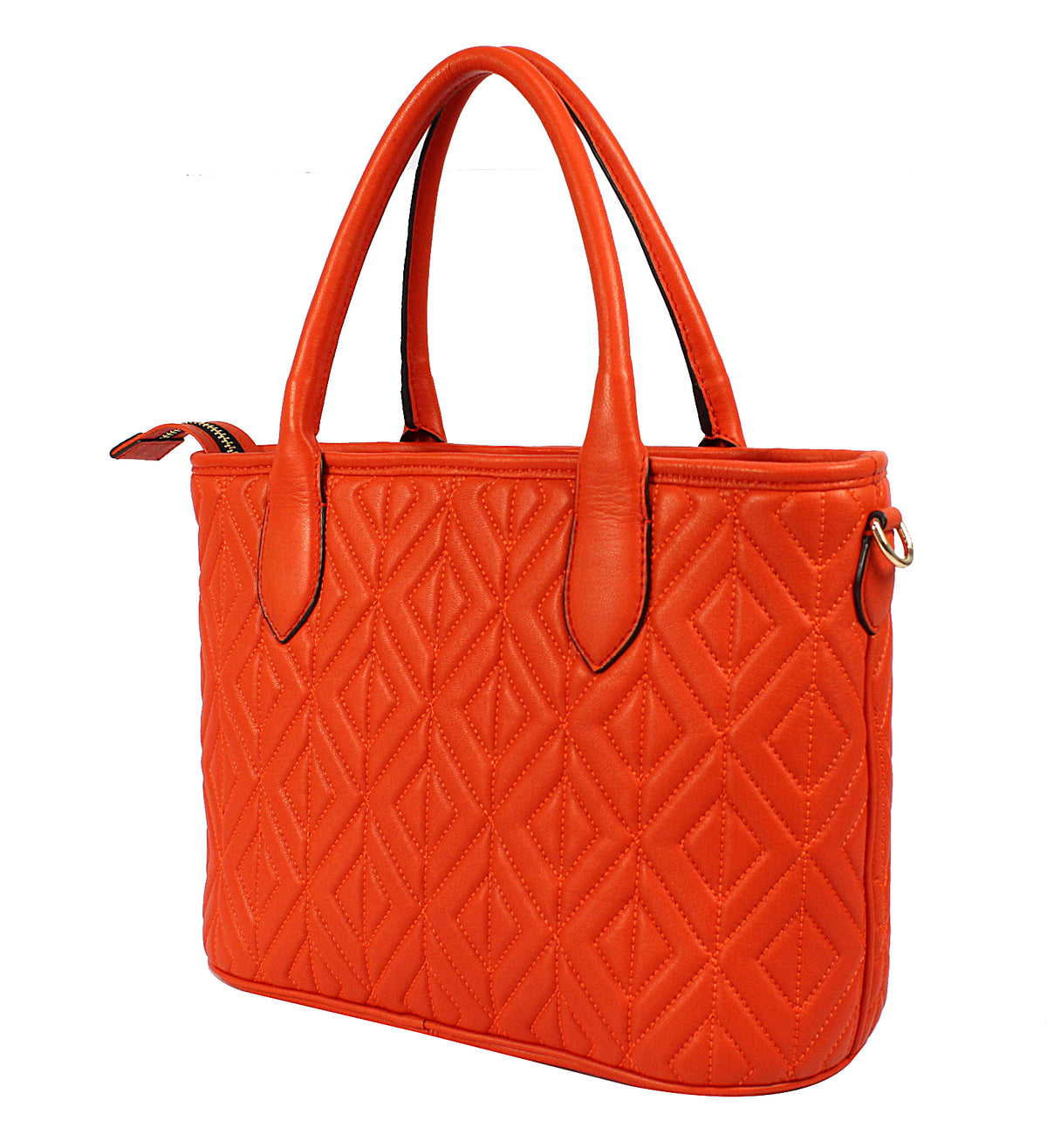 Diamond quilt  ladies tote bag