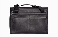 Black Executive Flap Bag - Sleek and Professional at Revup Studio