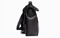 Black Executive Flap Bag - Sleek and Professional at Revup Studio