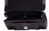 Black Executive Flap Bag - Sleek and Professional at Revup Studio