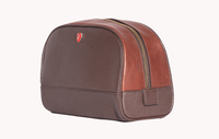 Brown Shave Kit Bag - Stylish and Practical Grooming Essentials at Revup Studio