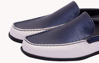 Mary Women's Blue and White Mule Plain