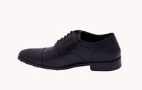 LJ TOE CAP Black Oxfords - Classic and Versatile Men's Footwear at Revup Studio