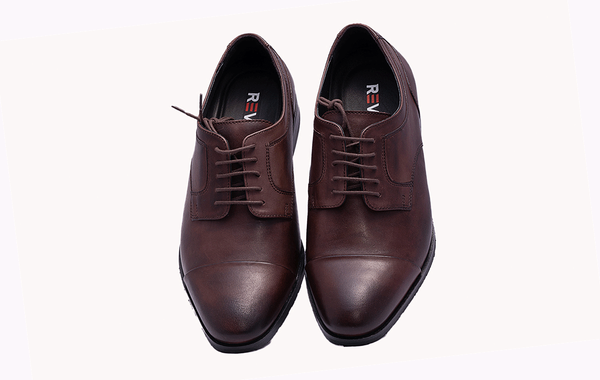 LJ TOE CAP Chocolate Oxfords - Classic and Rich Men's Footwear at Revup Studio