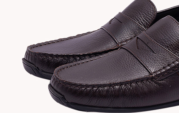 Chocolate Saddle Moccasin - Classic and Comfortable Men's Footwear at Revup Studio