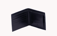 Navy Leather Men's Coin Wallet