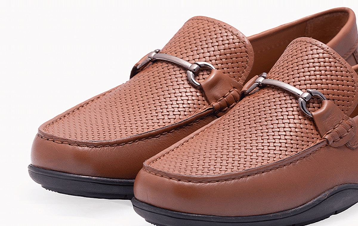 Brown Leather Loafer Trims