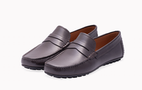 Tobby 02 Brown Plain Penny Loafers