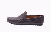 Tobby 02 Brown Plain Penny Loafers