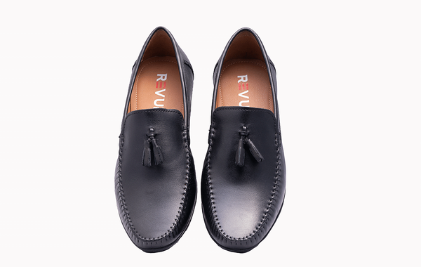 Black Classic Slip-ons - Timeless and Comfortable Footwear at Revup Studio