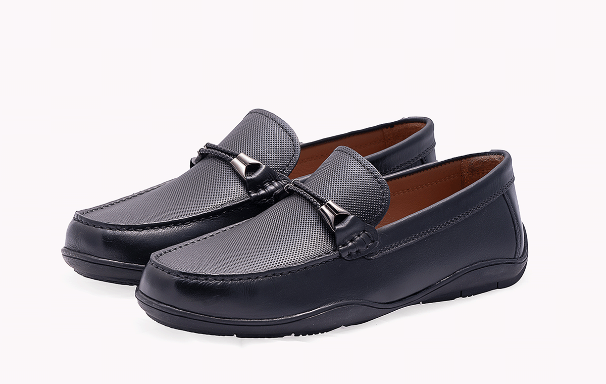 Black Loafer with Formal Trims - Stylish and Sophisticated Footwear at Revup Studio