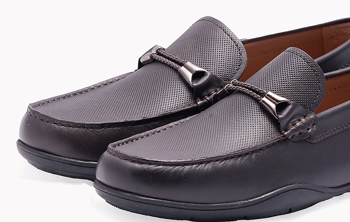 Brown Men's Loafers with HW45 Trims - Stylish and Distinguished Footwear at Revup Studio