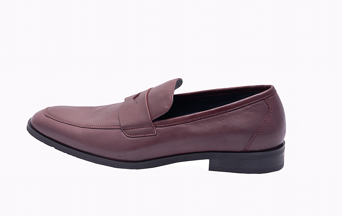 Wine Men's Loafers HARRION FLEX - Stylish and Comfortable Footwear at Revup Studio