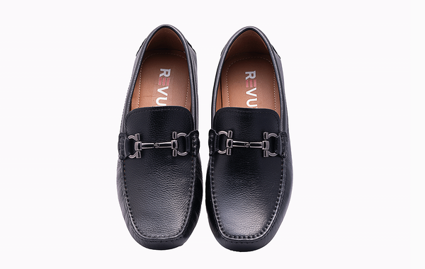 Black Loafers GC TRIMS - Stylish and Comfortable Men's Footwear at Revup Studio
