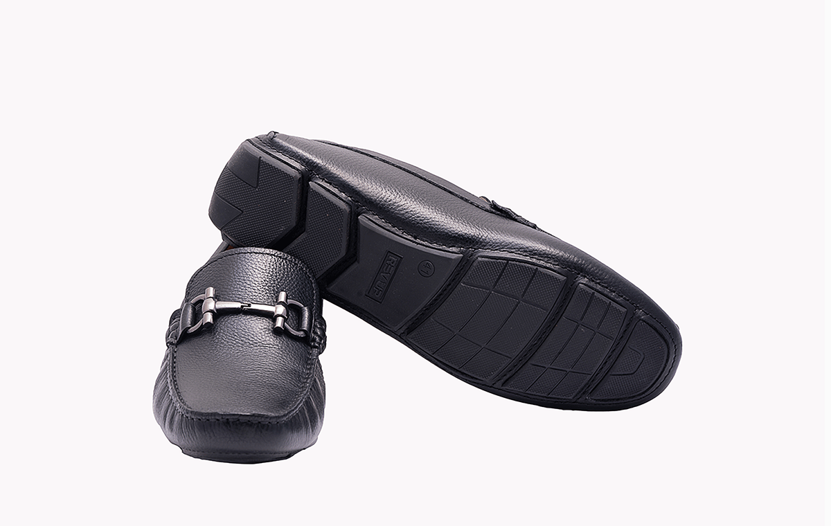 Black Loafers GC TRIMS - Stylish and Comfortable Men's Footwear at Revup Studio