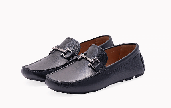 Black Loafers GC TRIMS - Stylish and Comfortable Men's Footwear at Revup Studio