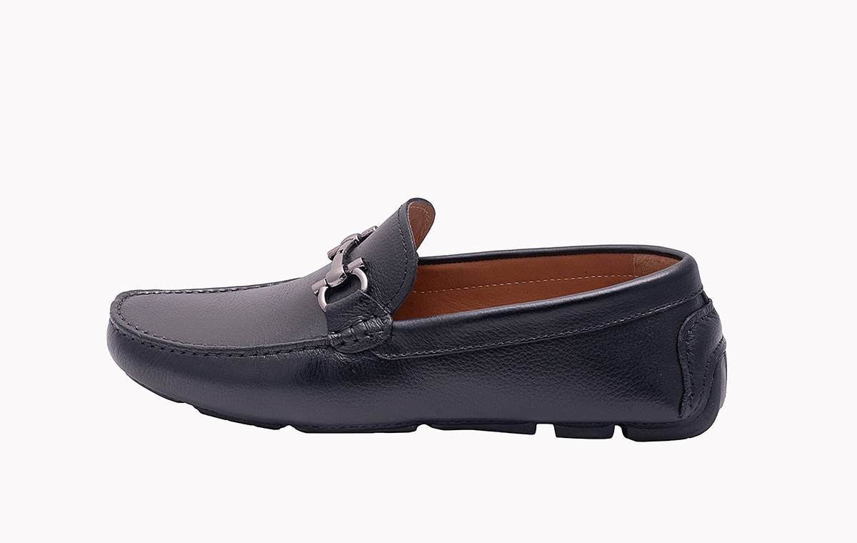 Black Loafers GC TRIMS - Stylish and Comfortable Men's Footwear at Revup Studio