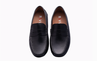 Black Slip-ons PLAIN MOCC - Stylish and Comfortable Men's Footwear at Revup Studio