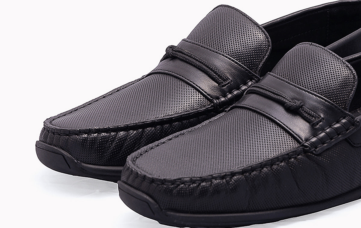 ROB DECO MOCC Chic Black Slip-on Shoes with Knot Detail - Stylish Women's Footwear at Revup Studio