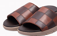 Brown Patch Cuff Sandal