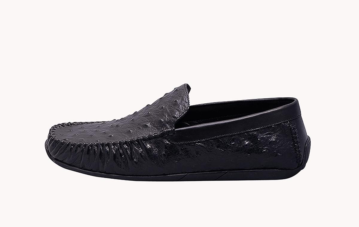 Black Men's Loafers KENT MOCC OST - Stylish and Comfortable Footwear at Revup Studio