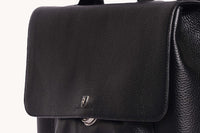 Black Executive Flap Bag - Sleek and Professional at Revup Studio