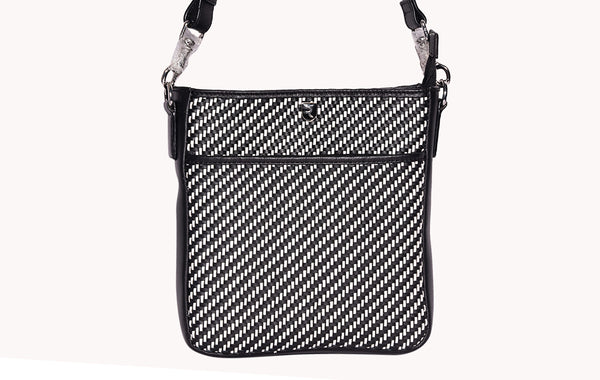 Black and White Mesh Women's Slingbag - Stylish and Trendy Accessories at Revup Studio