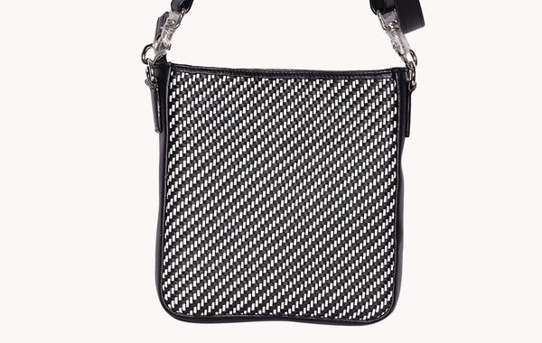 Black and White Mesh Women's Slingbag - Stylish and Trendy Accessories at Revup Studio