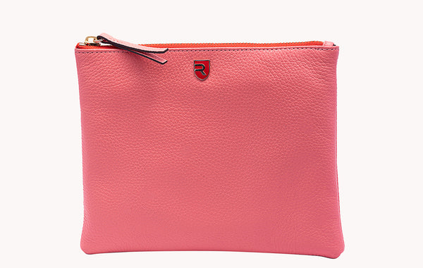 Pink Cosmetic Pouch Plain - Simple and Elegant Beauty Accessories at Revup Studio
