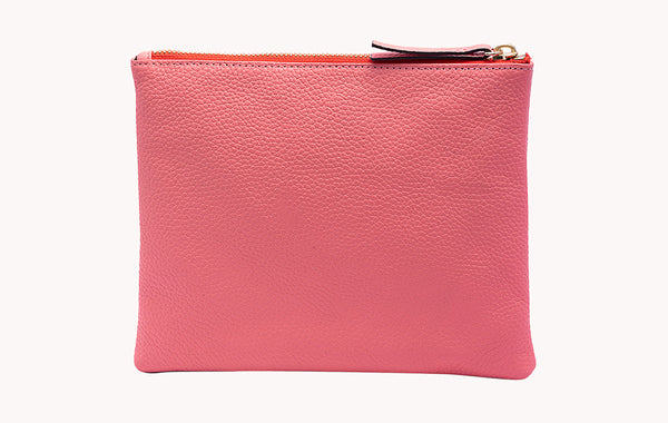 Pink Cosmetic Pouch Plain - Simple and Elegant Beauty Accessories at Revup Studio