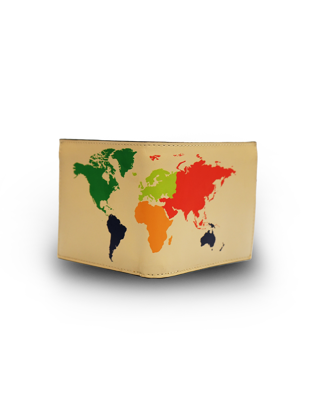 Men's world map print  wallet