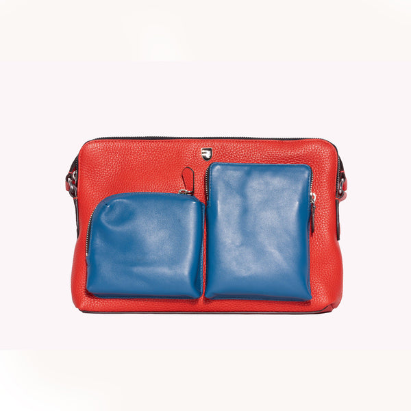 Red Mini Reporter Bag - Stylish and Compact Accessories at Revup Studio