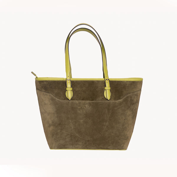 Olive and Yellow Tote Bag - Stylish and Vibrant Women's Accessories at Revup Studio