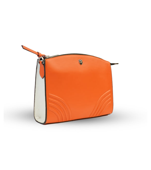 Orange women's sling bag