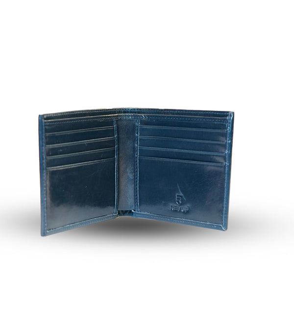 Navy Blue Glossy Coin Wallet