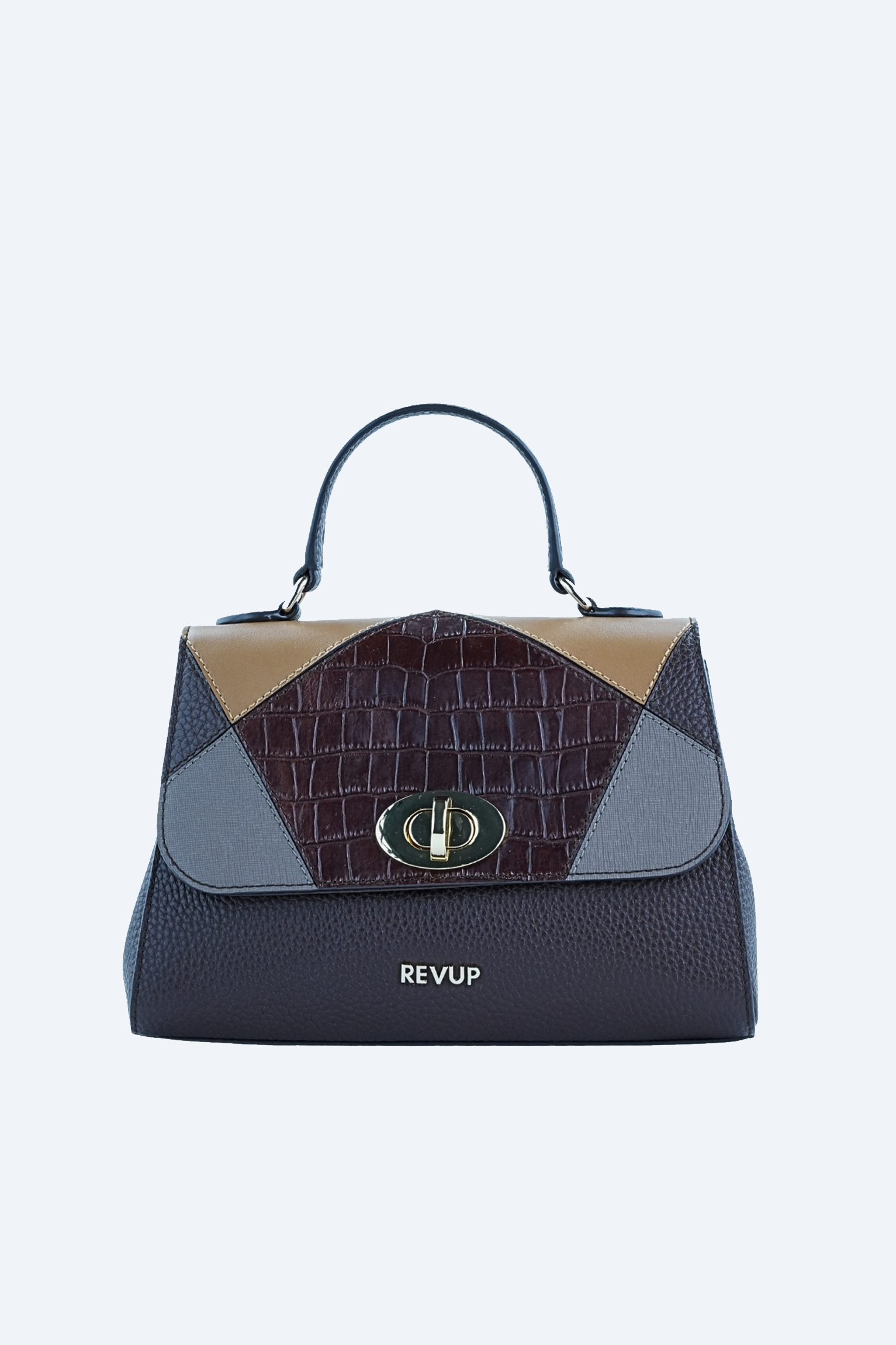 Patch Work Satchel Bag