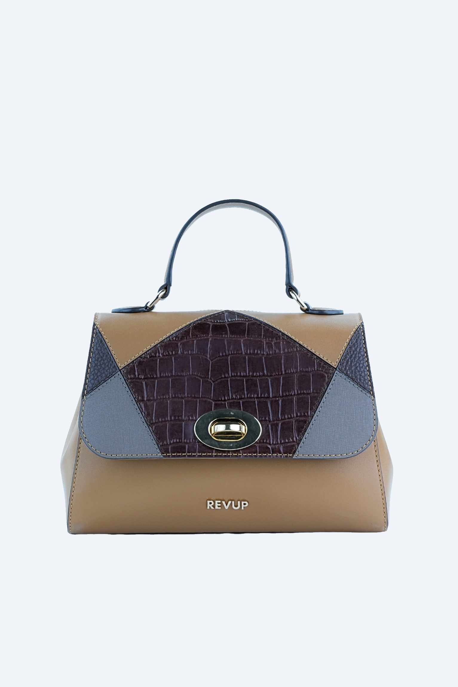 Patch Work Satchel Bag