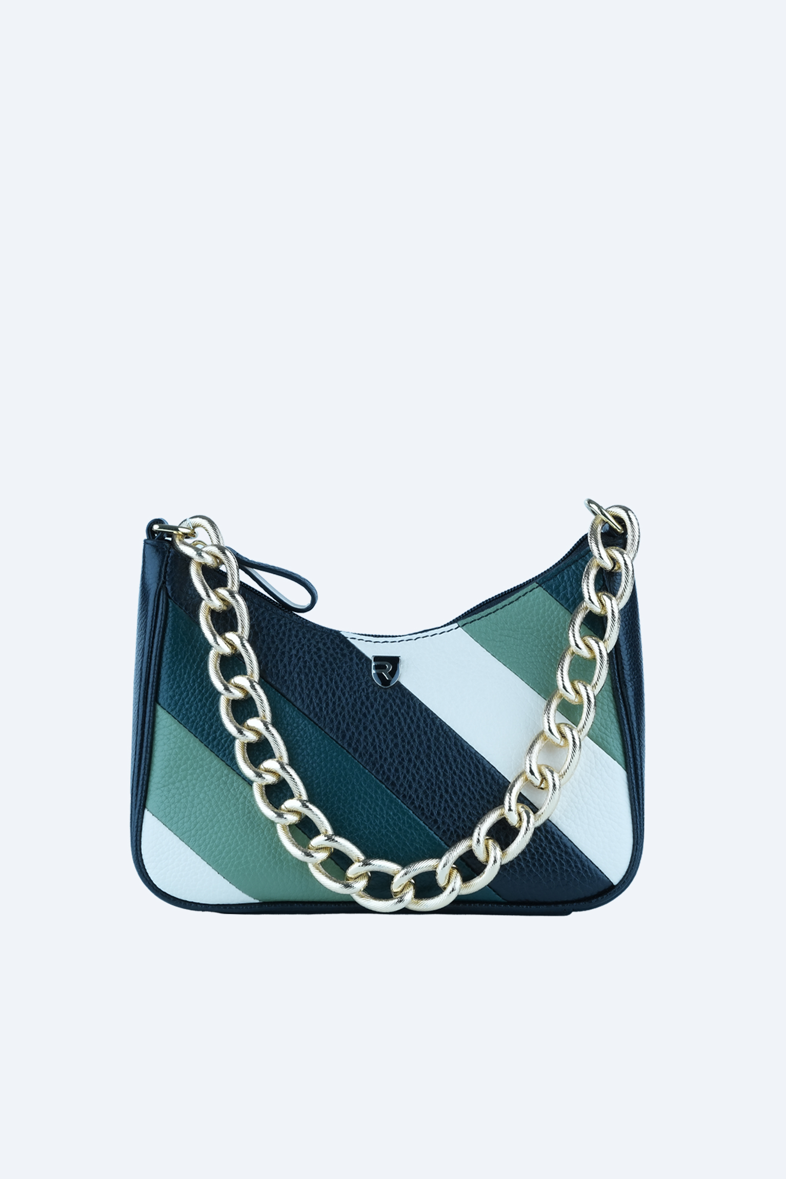 Stripe Luxe Shoulder Bag