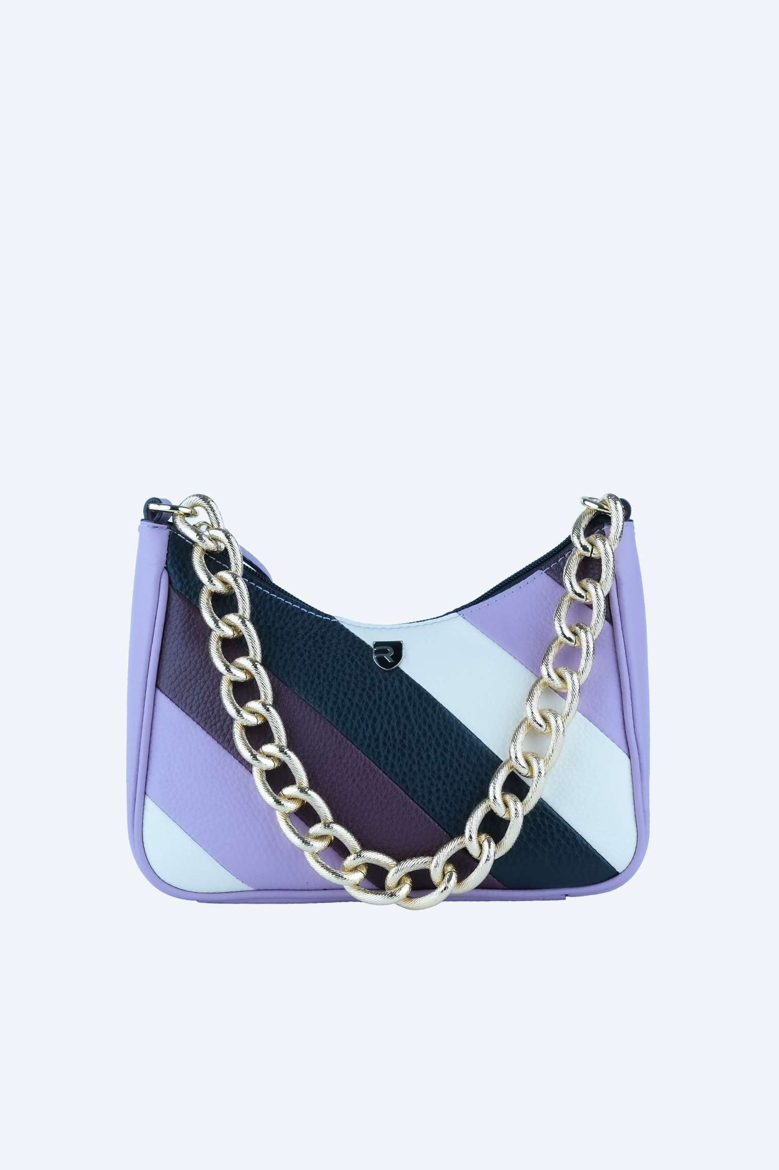 Stripe Luxe Shoulder Bag
